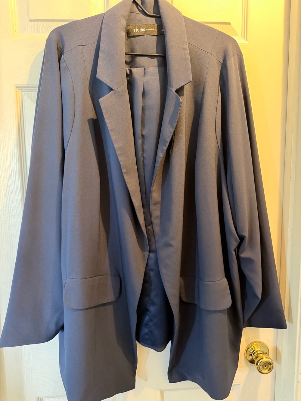 torrid Slate Blue Open Front Blazer
